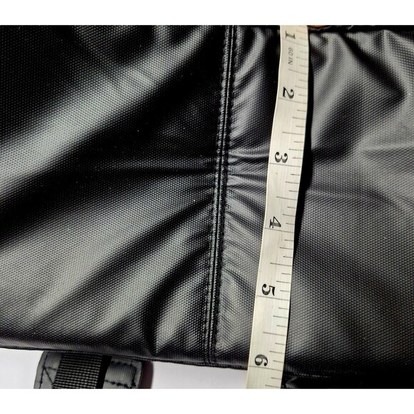 VERSACE Parfums Convertible Rider Backpack Shoulder Tote Bag Black Gold NWOT main image 8